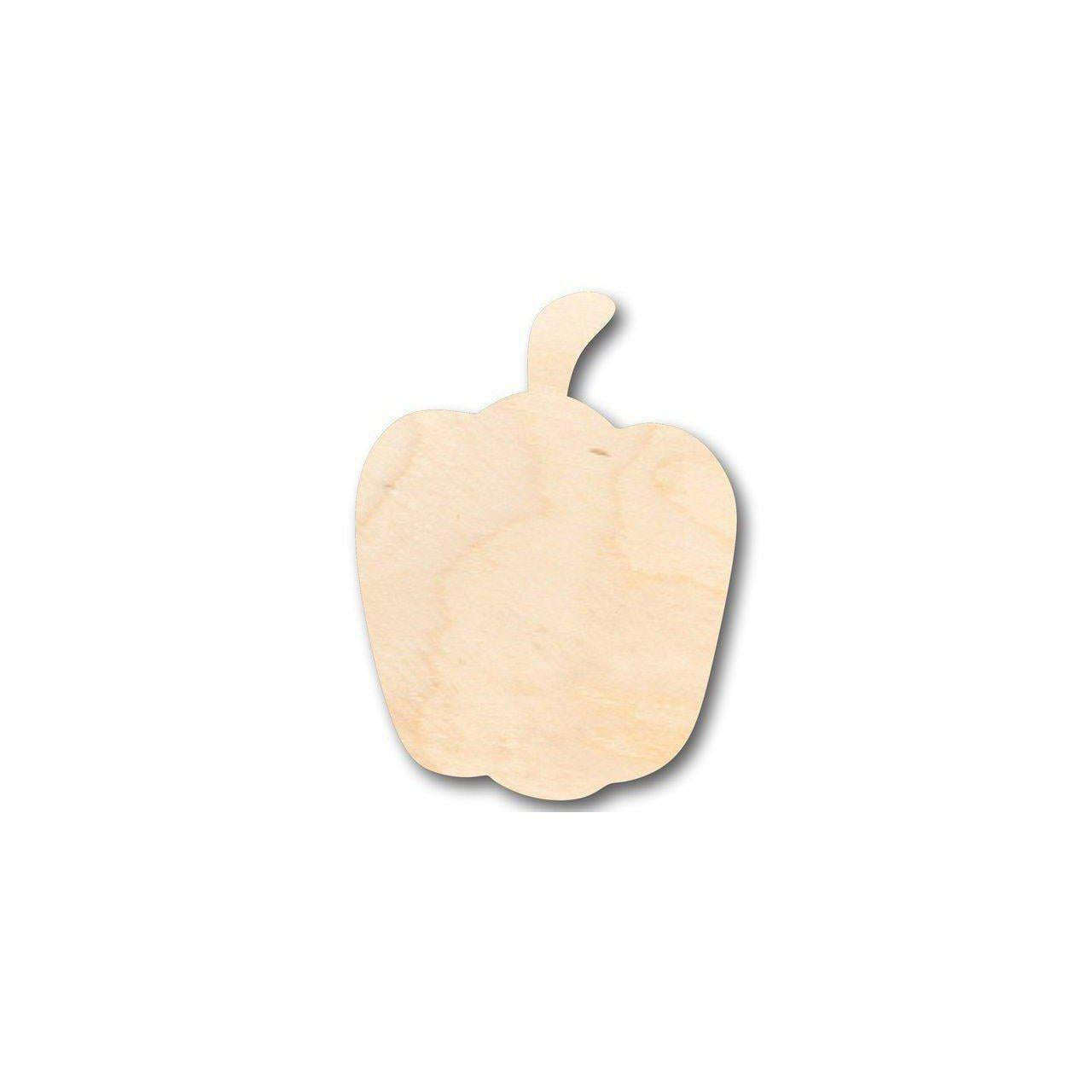Unfinished Wood Pepper Shape for DIY Crafting