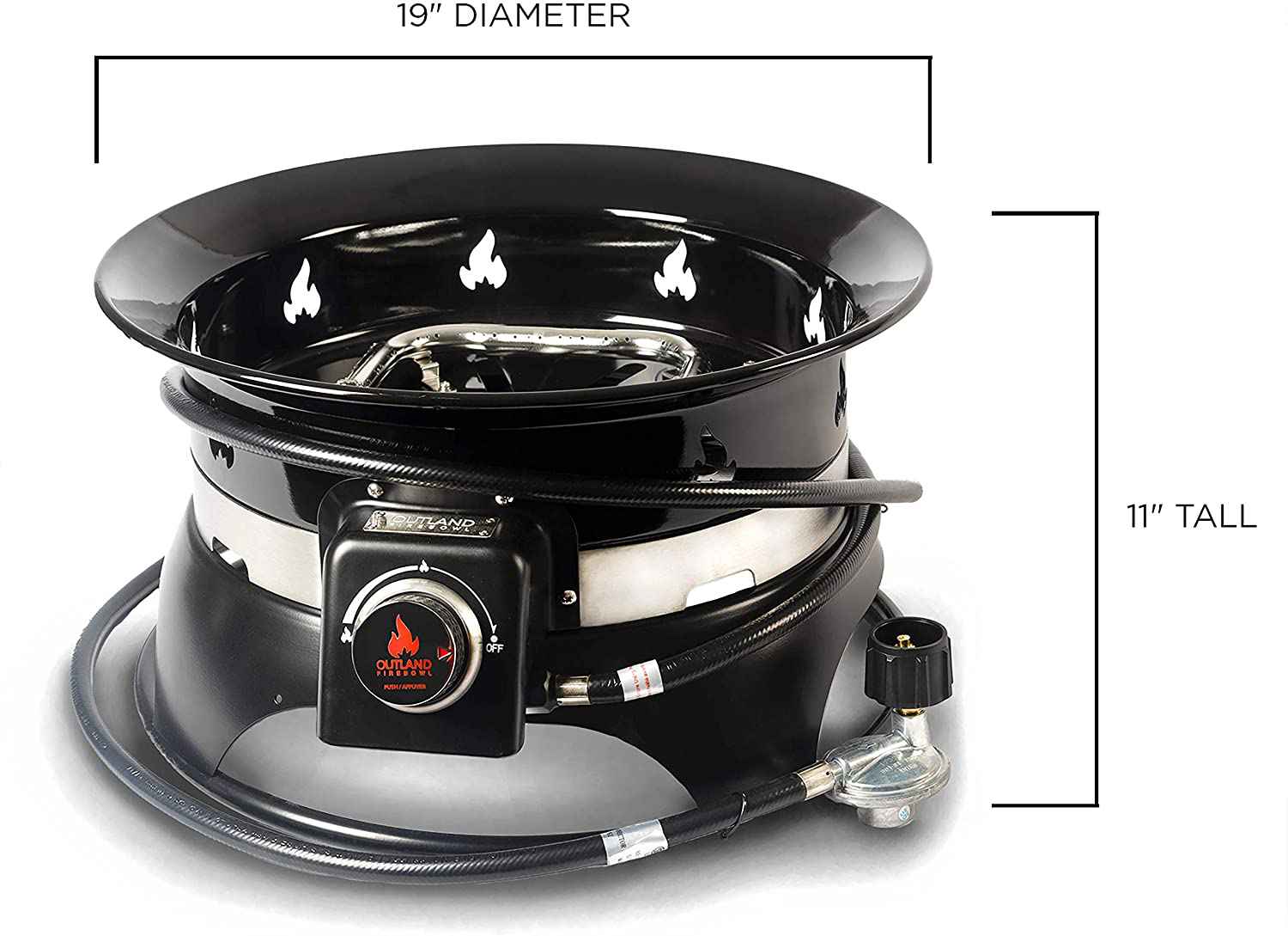 Outland Living Firebowl 870 Premium Outdoor Portable Propane Gas Fire Pit