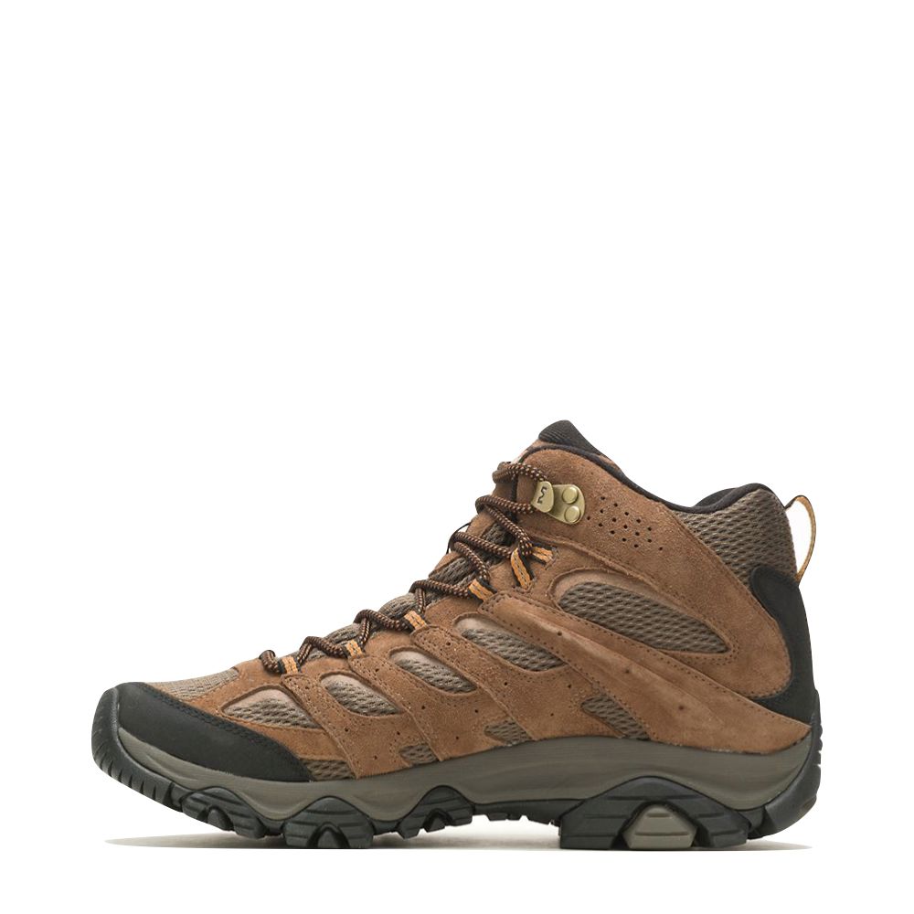 Merrell Mens Moab 3 Mid Waterproof Hiking Boots - Earth Brown