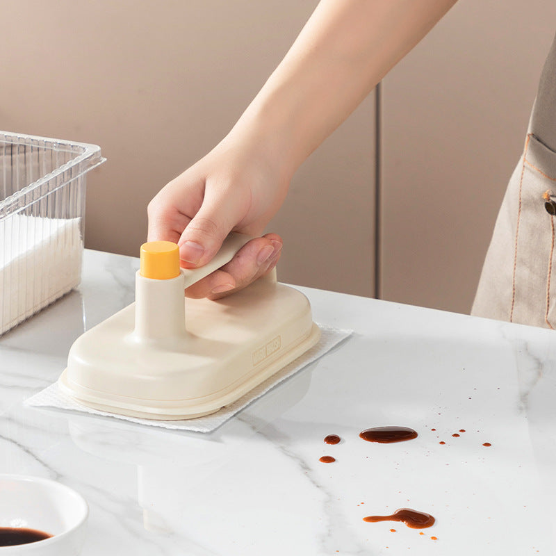 Magic Brush with 50pcs Disposable Rag - Kitchen Cleaning Gadget