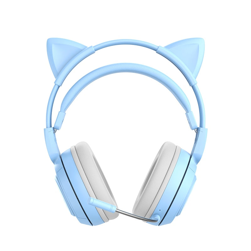 Kawaii Bluetooth Cat Headphones with Microphone