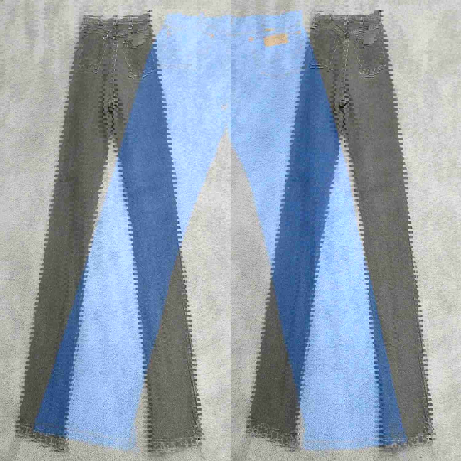 Wrangler Men's Blue Denim Straight Leg Jeans 33X36 - Lightweight & Mid Rise