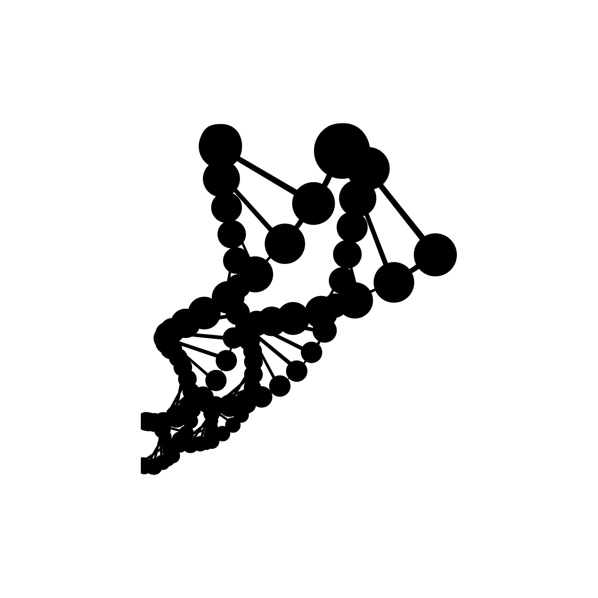 DNA Helix Vinyl Wall Decal Sticker - Science Classroom Decor