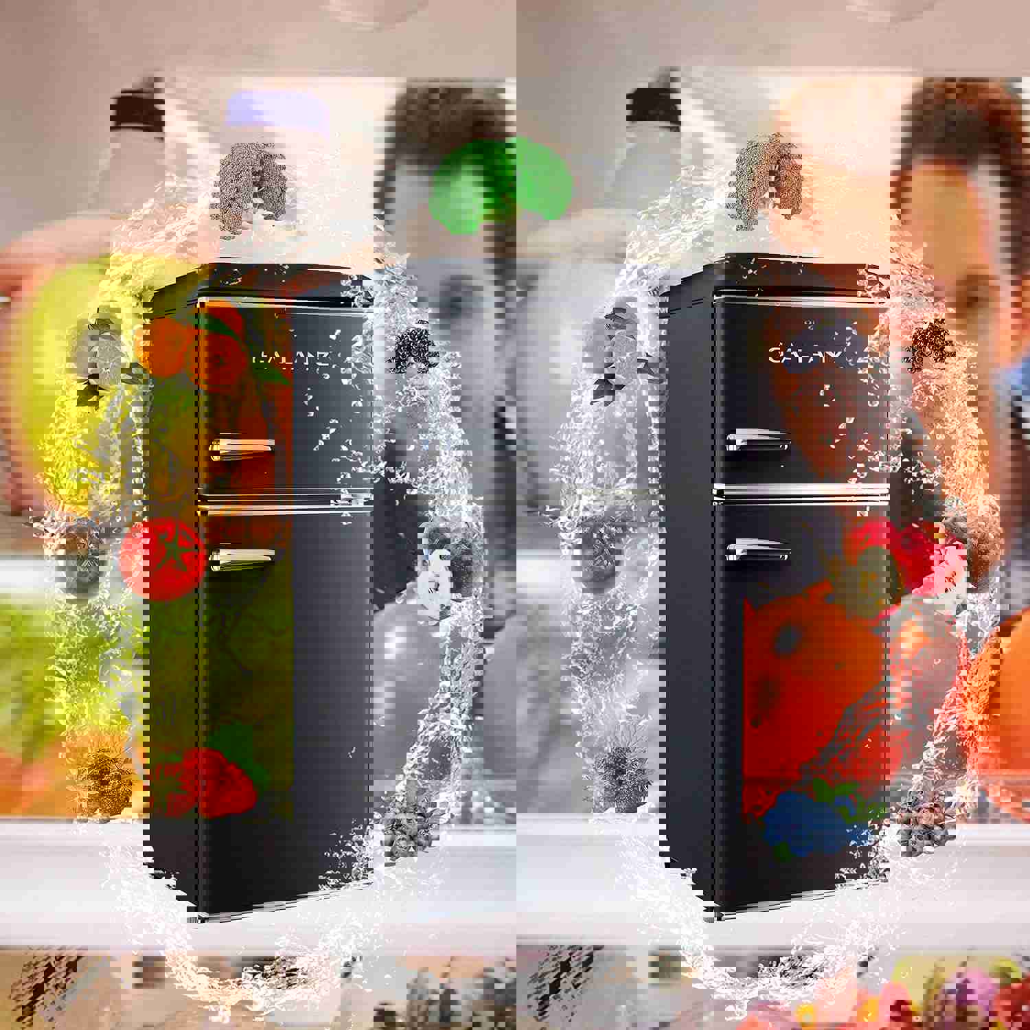 Compact Mini Fridge with Freezer, 2-Door, Energy Efficient, 3.1 cu ft