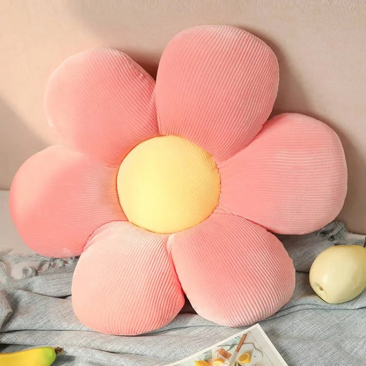 35cm Colorful Flowers Plush Cushion Stuffed Toy for Girls, Babies, and Home Decor