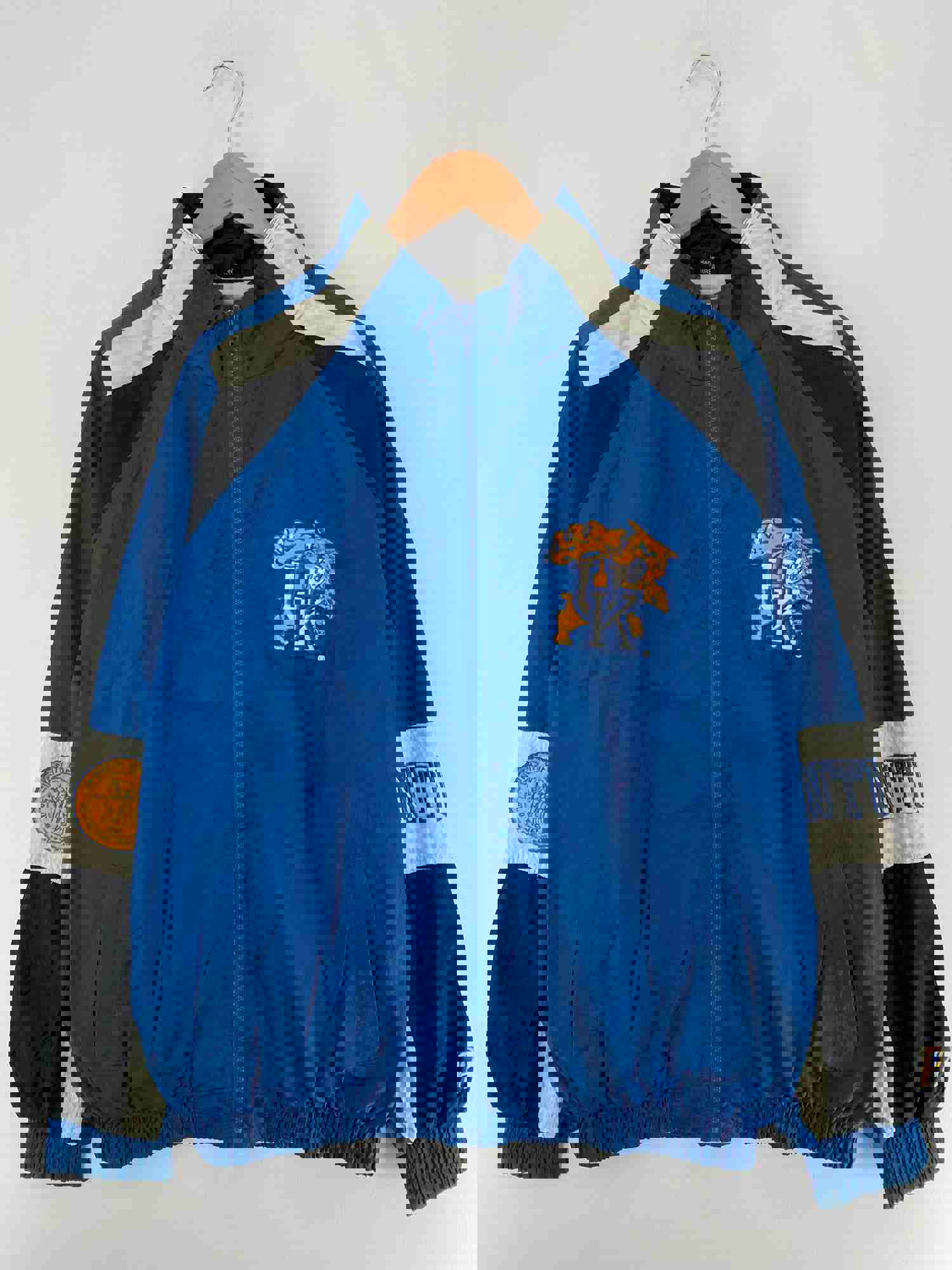 90’s PRO PLAYER x KENTUCKY WILDCATS Size L Vintage College Nylon Jacket / F6233N