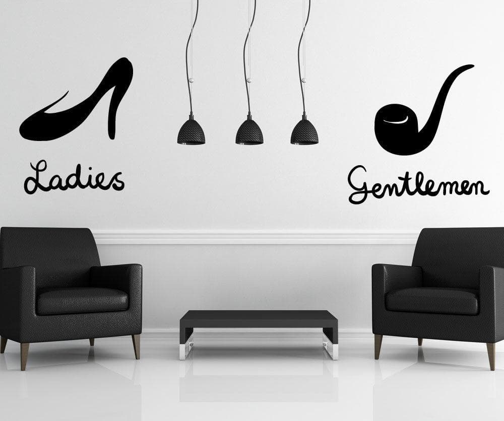 Vinyl Wall Decal Sticker - Ladies and Gentlemen (OS_MB1119)