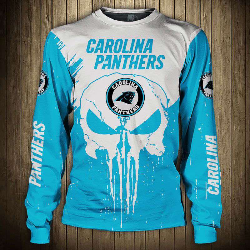 Men's Carolina Panthers Sweatshirt Punisher - Preowned in Excellent Condition