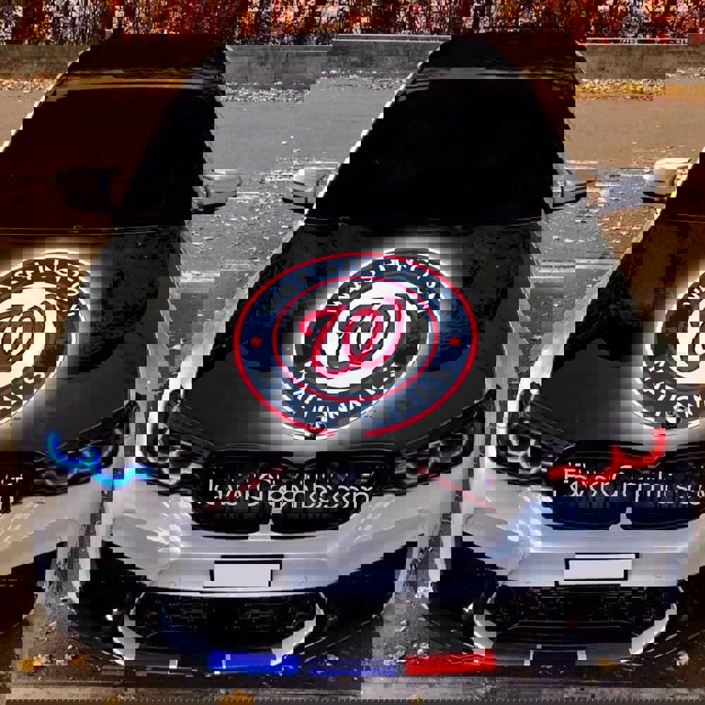 Washington Nationals Itasha Car Vinyl Hood Wrap Decal Sticker