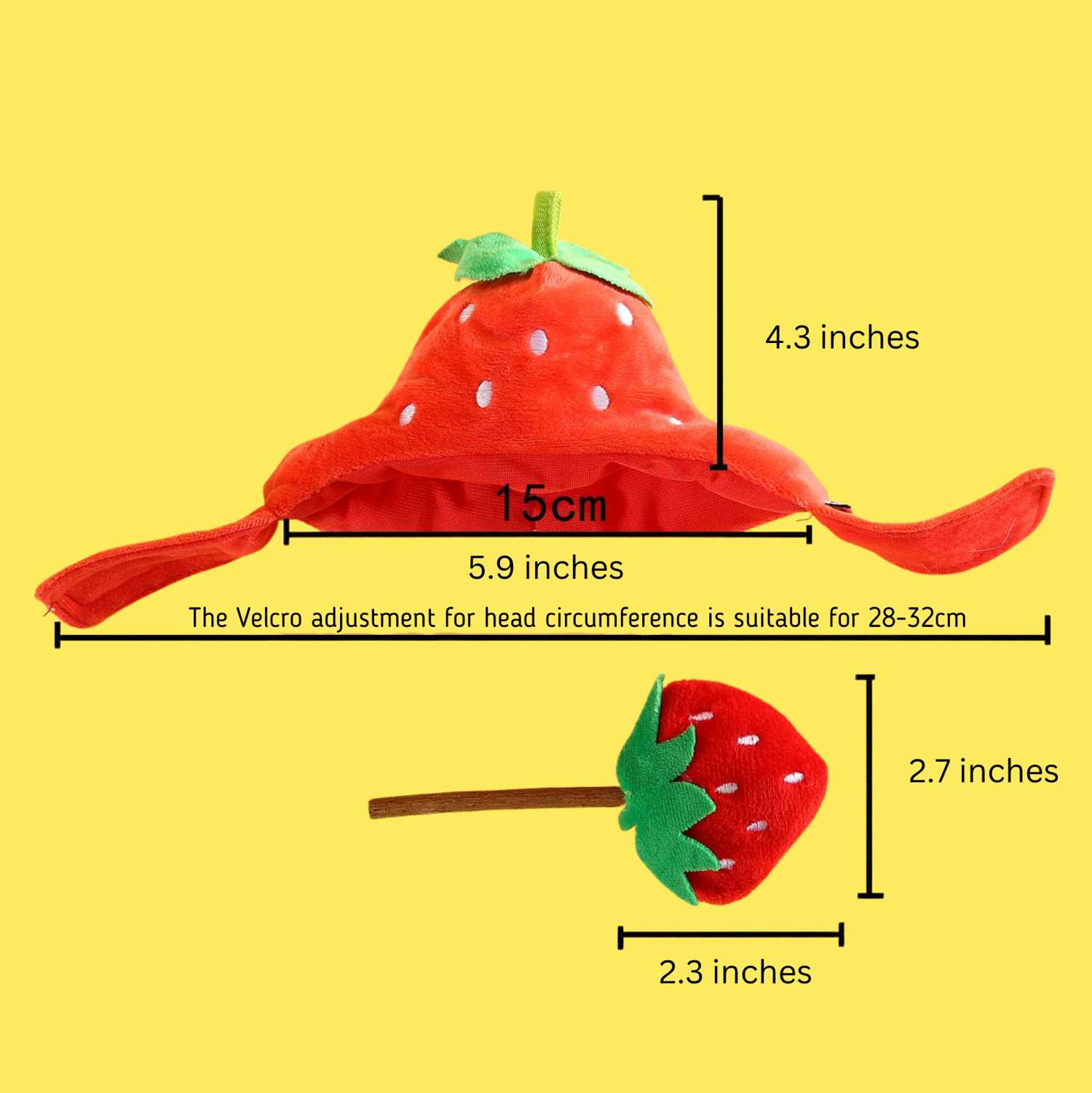 Fruit Hat & Molar Stick Set for Pets: Fun Photography Accessories, Cat Supplies
