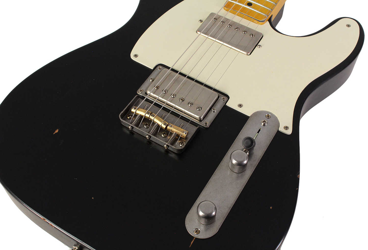 Nash T-2HB Guitar with Lollar Imperials, Black, Light Aging