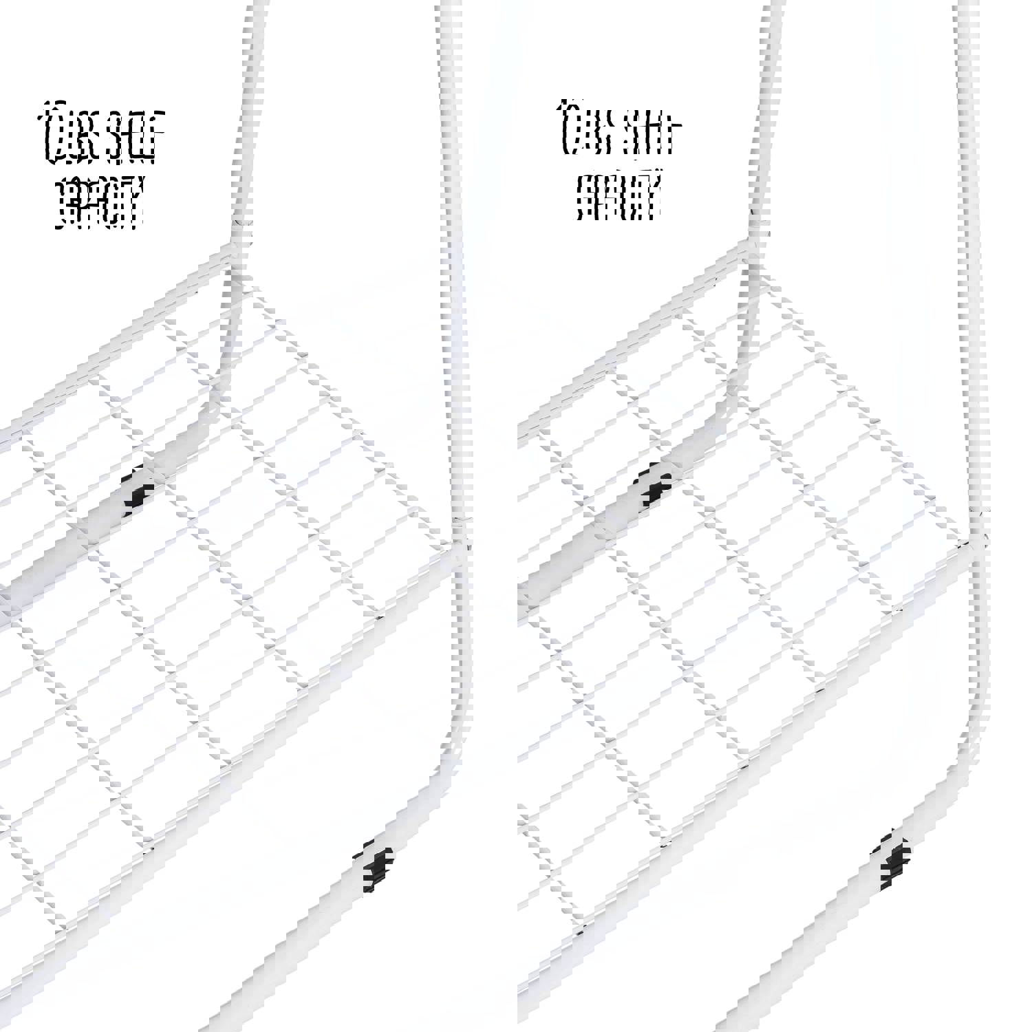 White Freestanding A-Frame Clothing Rack with Shelves and Hanging Bar