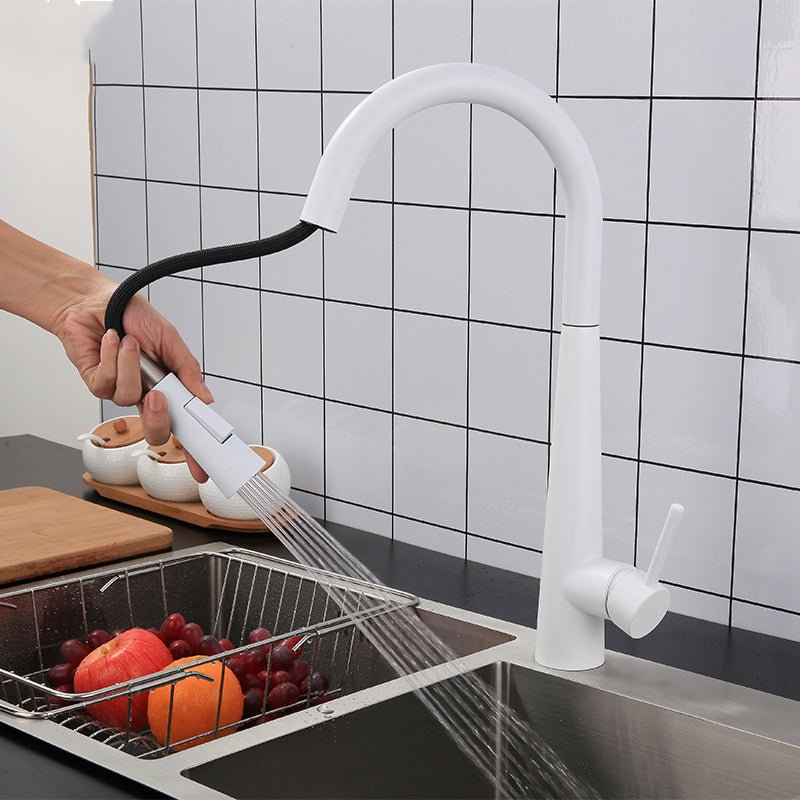 MIRODEMI® Smart Sensor Kitchen Faucet Mixer in White/Matte Black/Brushed Nickel