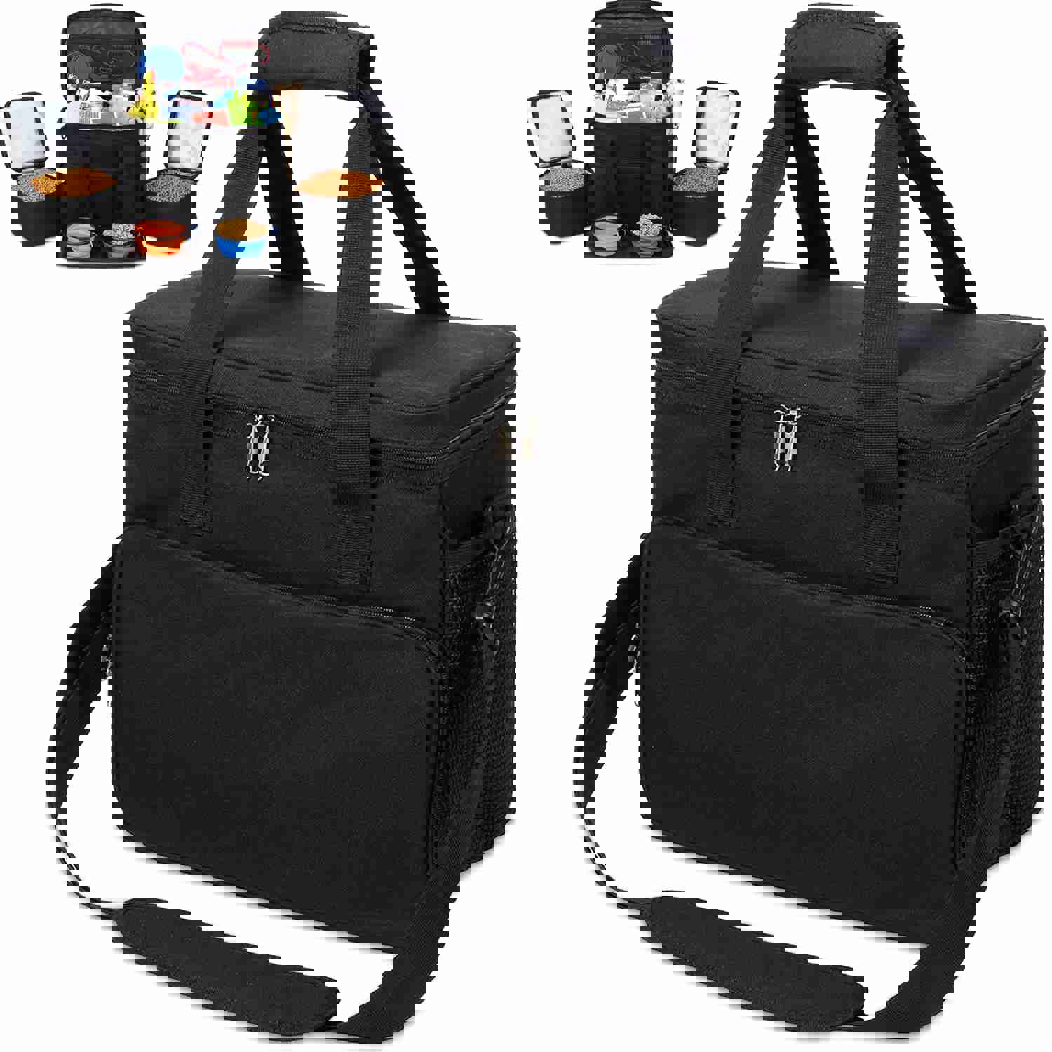KOPEKS Pet Travel Bag Set - Airline Approved with Food Carriers, Bowls & Mat
