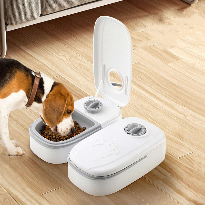 Automatic Pet Feeder Smart Food Dispenser For Cats Dogs with Timer and Stainless Steel Bowl