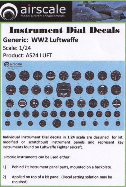 Airscale 1/32 WWII Luftwaffe Instrument Dials Decal