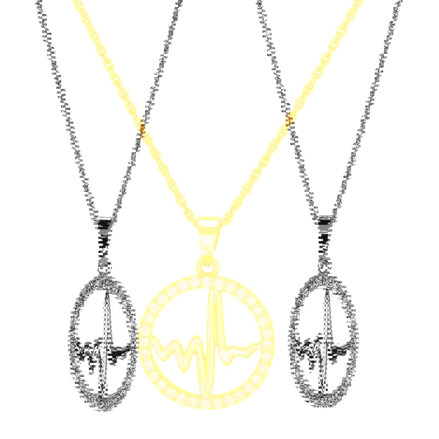 14k Gold Filled Nurse Necklace with CZ