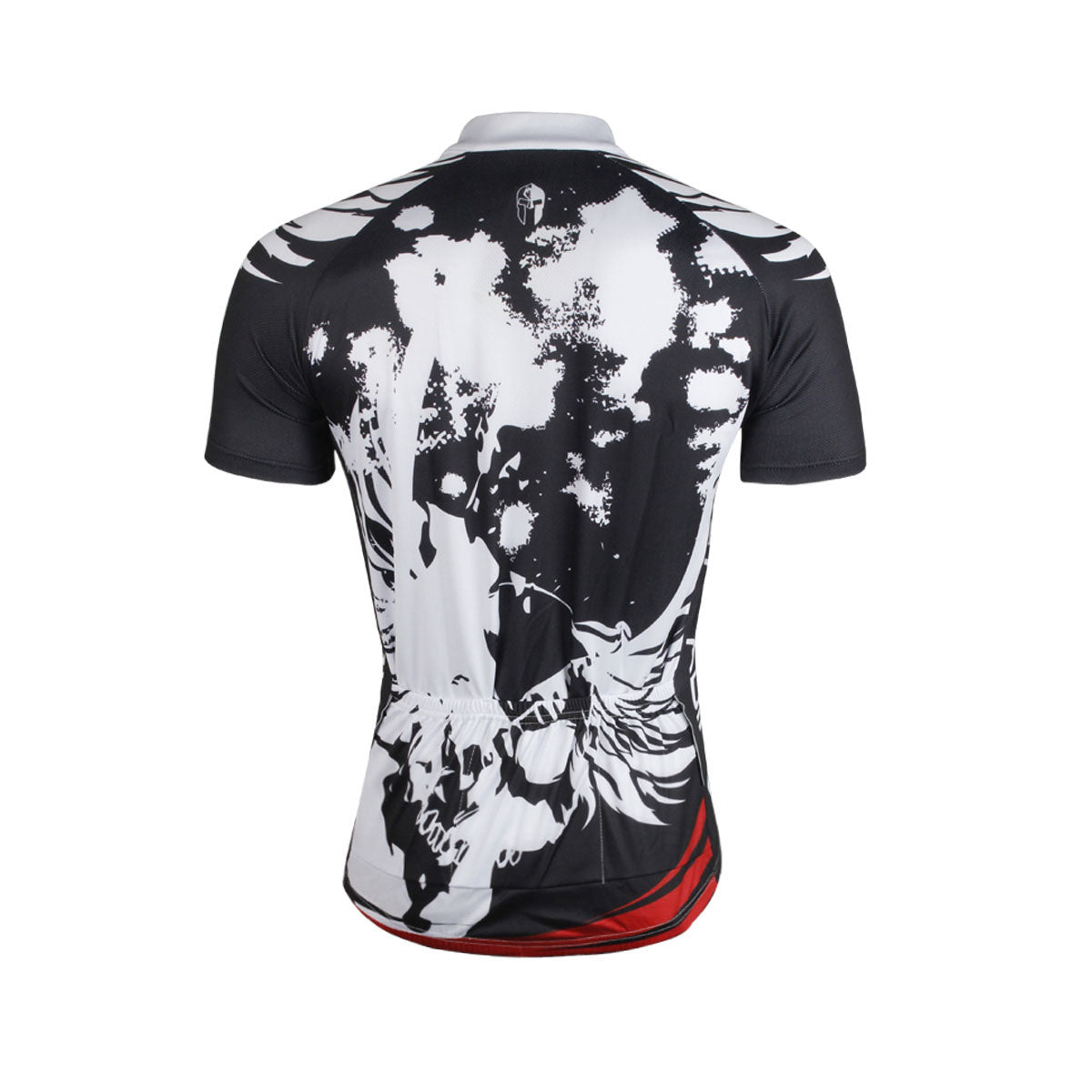 Ilpaladino Red-bottom Breathable Black & White Jersey Mens Short-Sleeve Bicycling Shirt