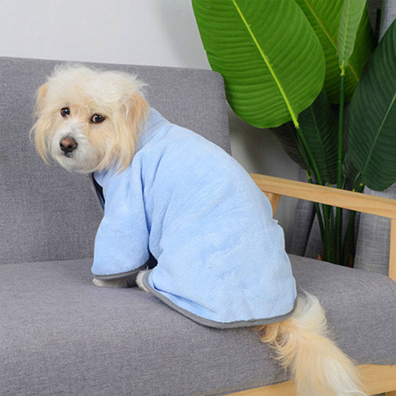 Quick-drying Pet Absorbent Towel Dog Bathrobe for Dogs & Cats