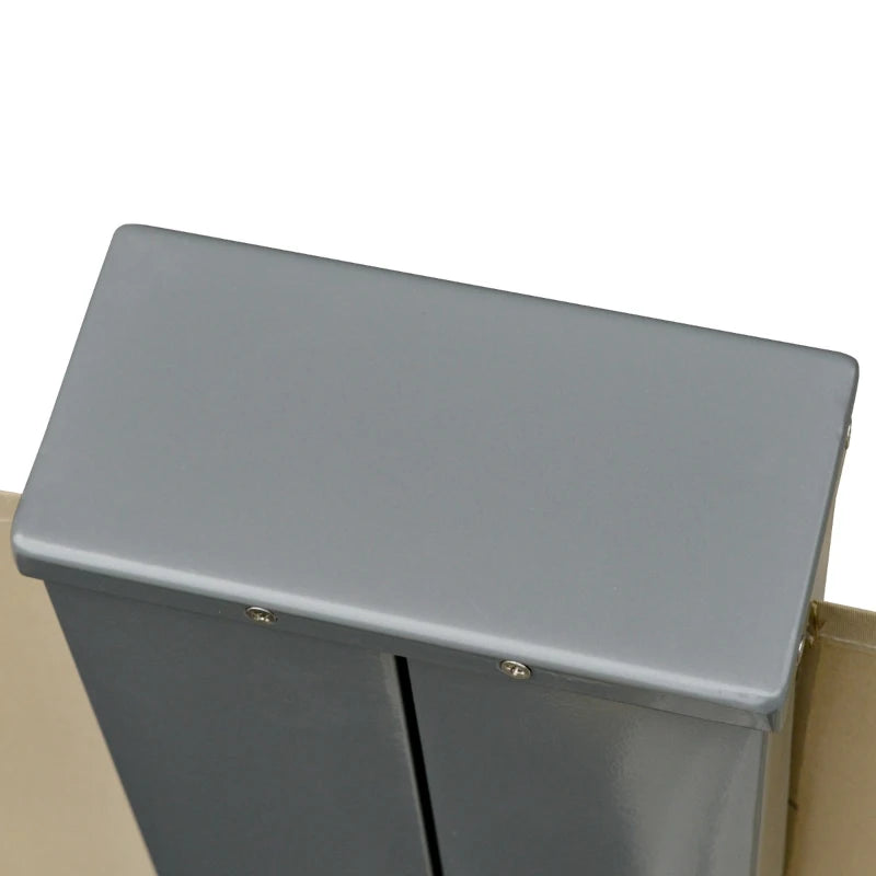 Outsunny 20 Double Retractable Patio Side Awning with UV Protection & Auto Pull-Back