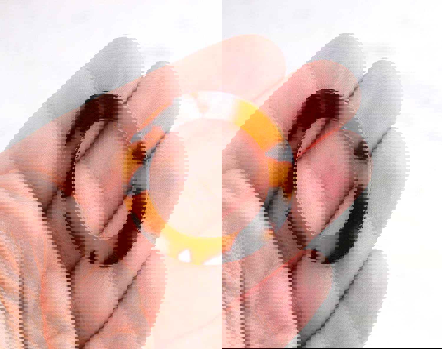 2 Plastic Rings Tortoise Shell, Open Circle Earring Findings Washer Large Flat Circle Loop Link Flat Hoop Earrings Tortoiseshell RG036-38-TT