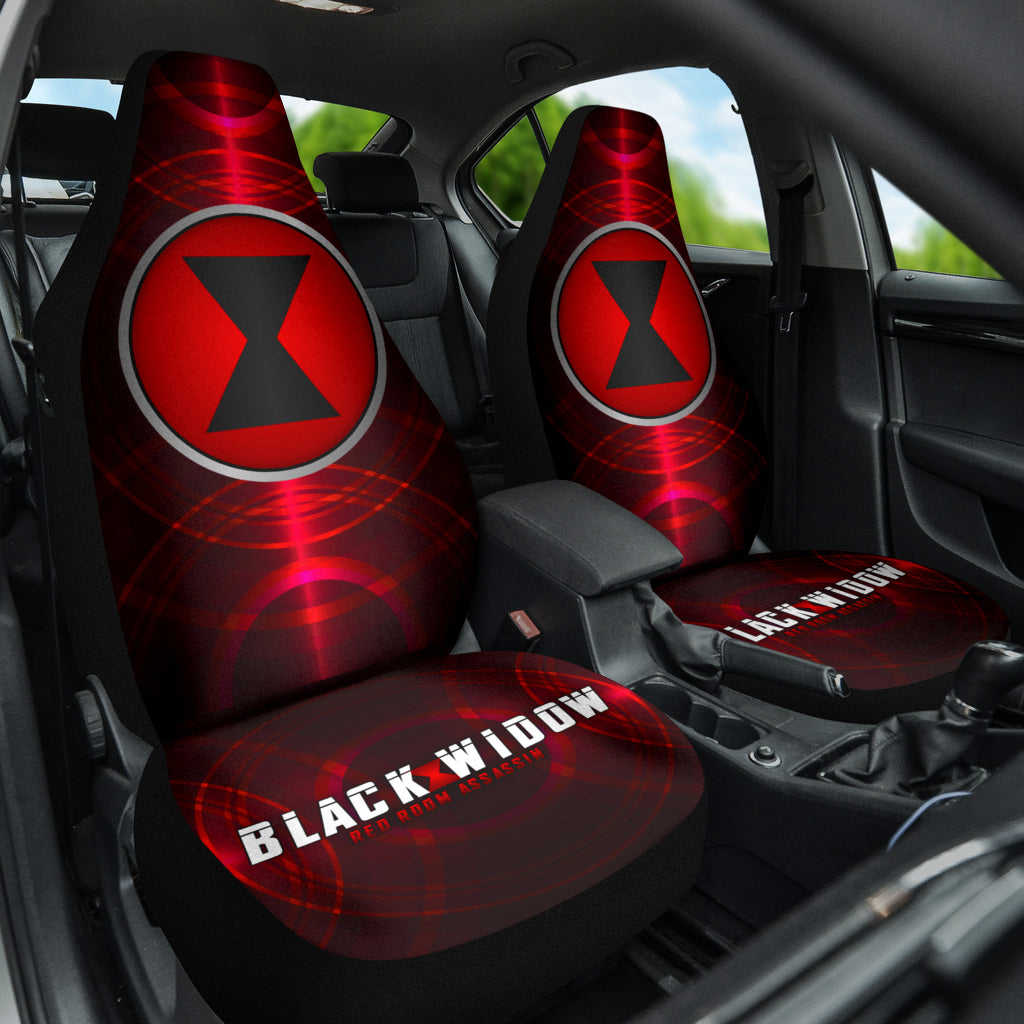 Black Widow Natasha Car Seat Covers - Premium Custom Fit for Cars & SUVs