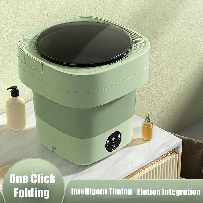 Mini Foldable Washing Machine for Socks and Underwear with Spinning Dry Function
