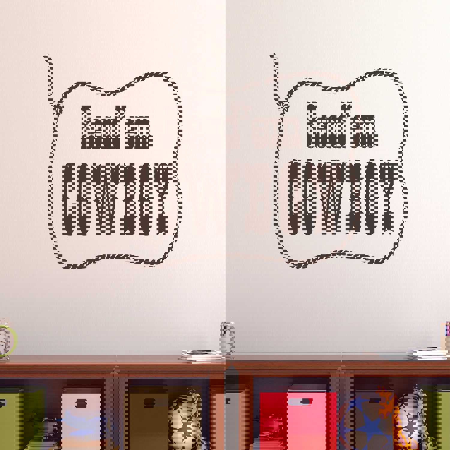 Read em Cowboy Wall Decal - Handmade in USA