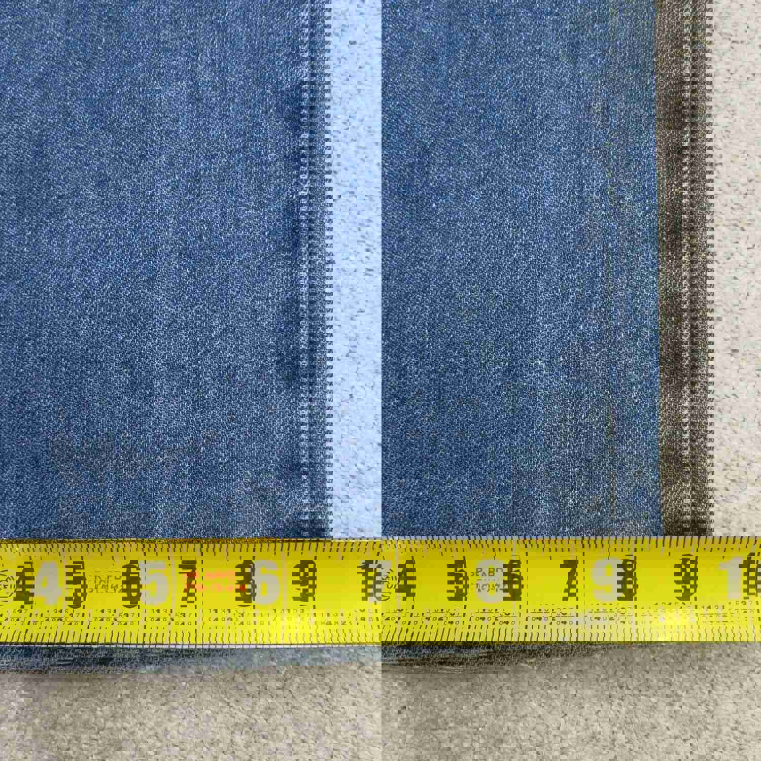 Wrangler Mens Blue Denim Wide Leg Jeans W40XL30 - Lightweight & High Rise