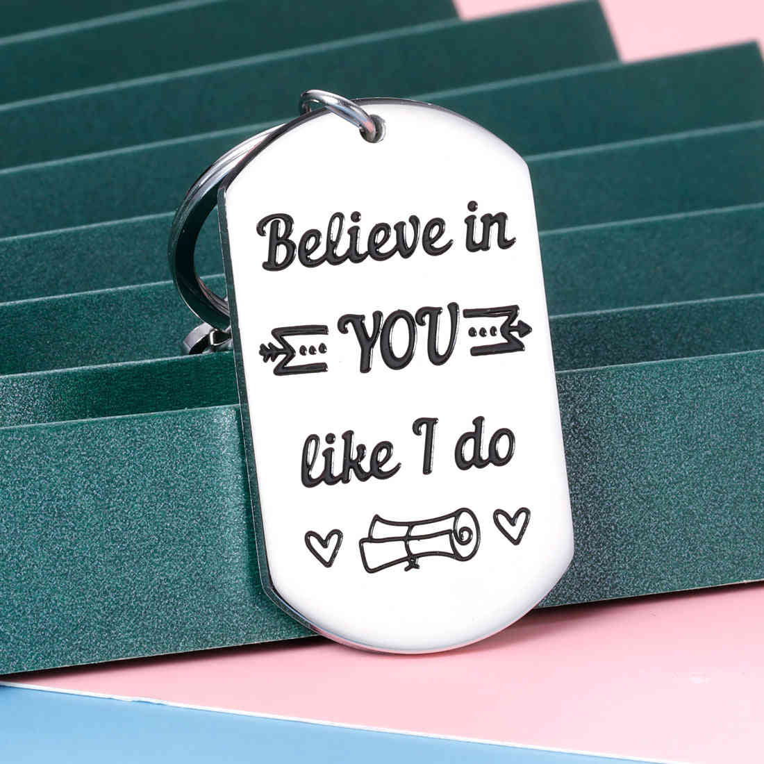 Inspirational Graduation Keychain Gift for 2021 Graduates - Ideal for Students, Nurses, and Seniors