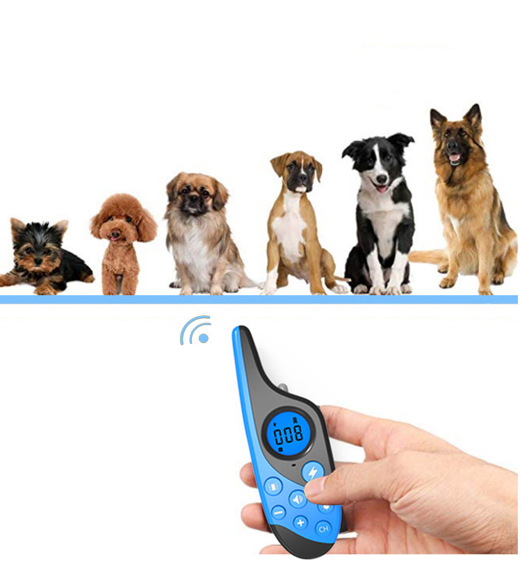 Rechargeable Remote Control Dog Training Device - Adjustable Bark Stopper Collar