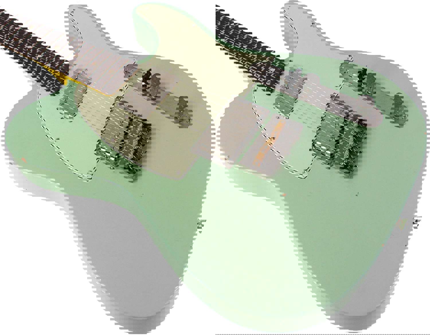 Nash T-2HB Guitar, Surf Green, Lollar Imperials, Light Aging