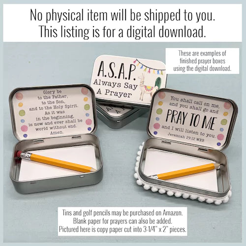 DIY Llama Prayer Box - Printable Spiritual Craft for Faith Expression