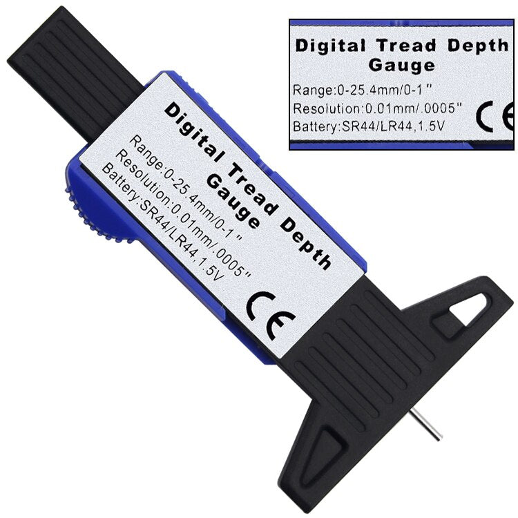 Digital Tire Tread Depth Gauge with LCD Display