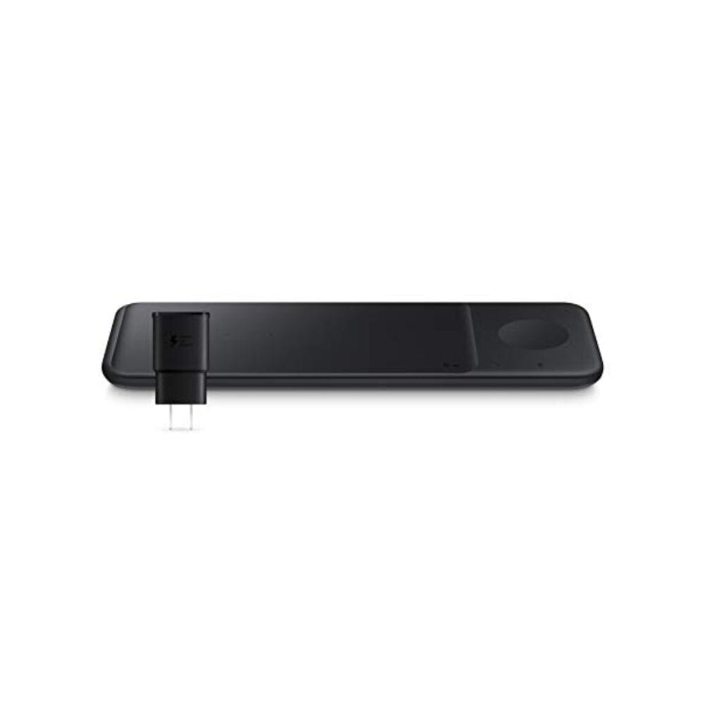 SAMSUNG Electronics Wireless Charger Trio, Qi Compatible - Charge up to 3 Devices at Once - for Galaxy Phones, Buds, Watches, and Apple iPhone Devices, Black (US Version)