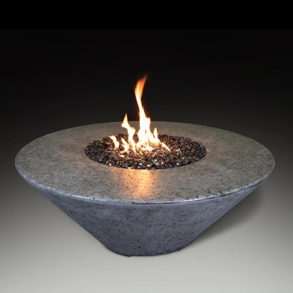 Athena Olympus Round Concrete Gas Fire Pit Table ORNDFT-444418