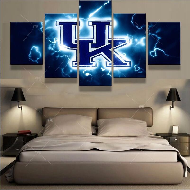 5 Panel Kentucky Wildcats Wall Art - Affordable Living Room Decor