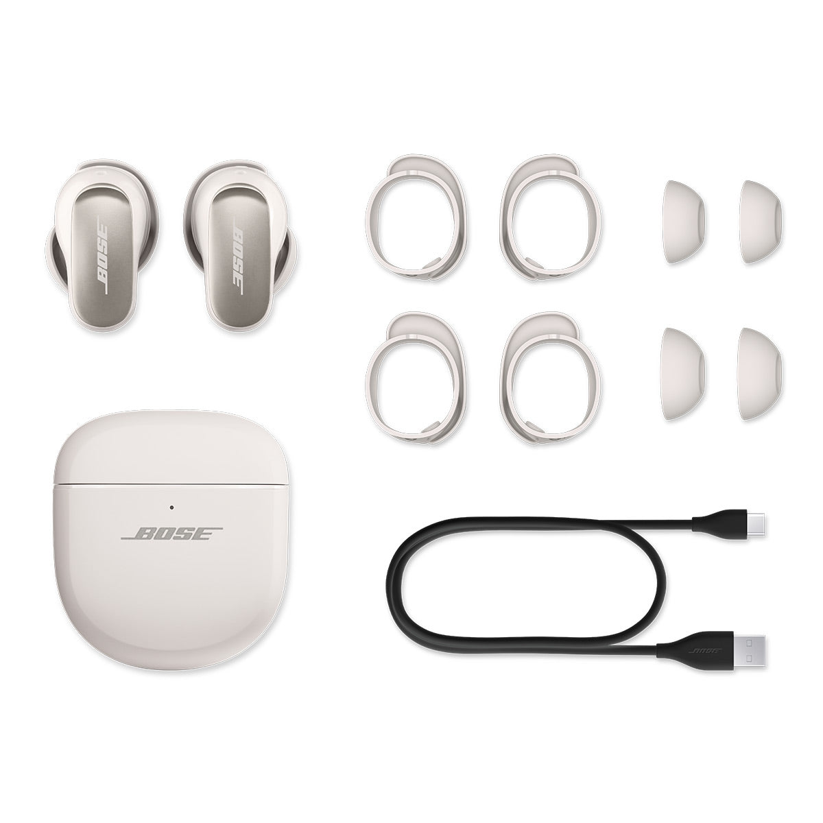 Bose QuietComfort Ultra Wireless Noise Cancelling Earbuds - White