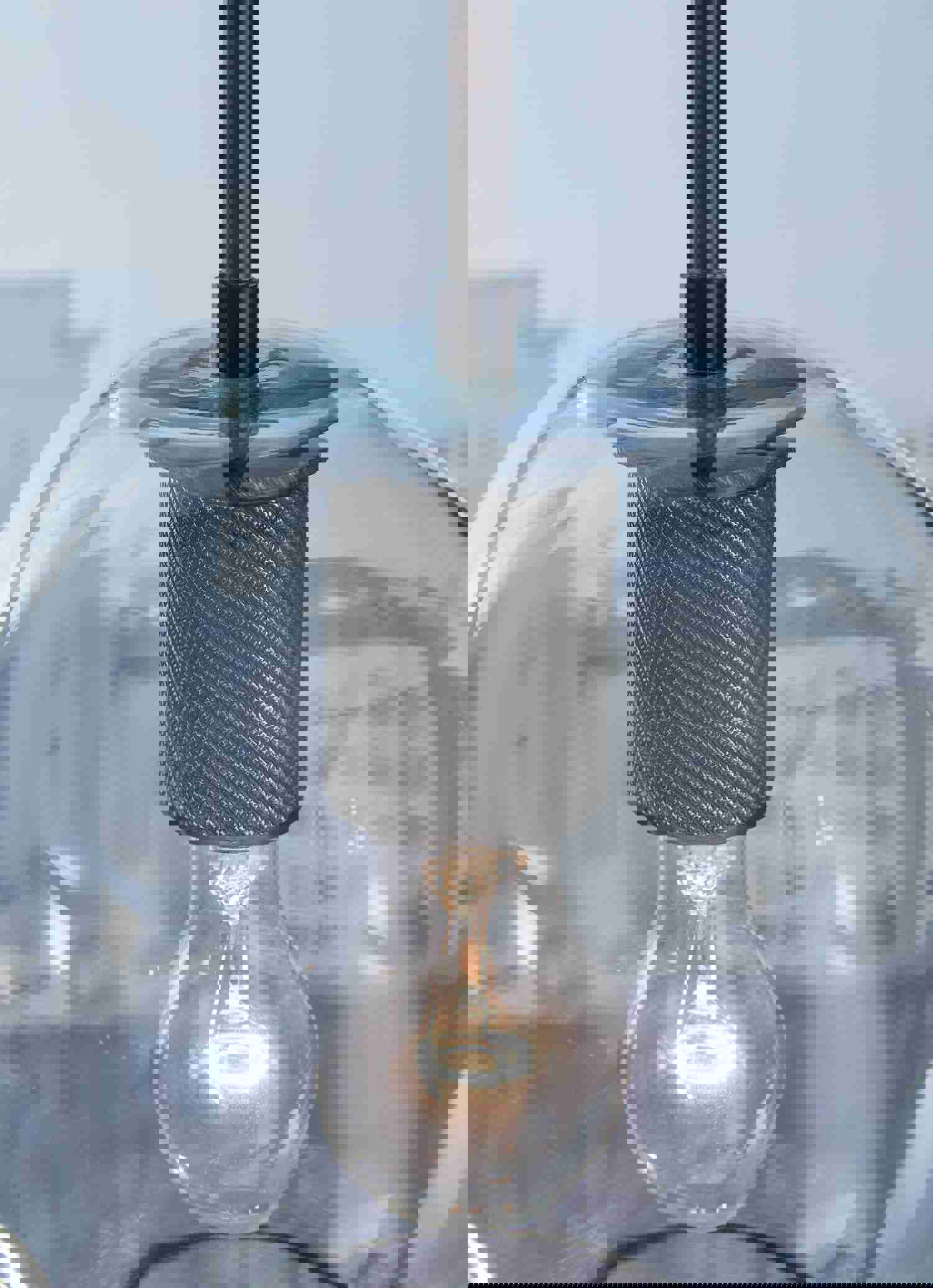 Cordunn Modern-Industrial Glass Pendant Light