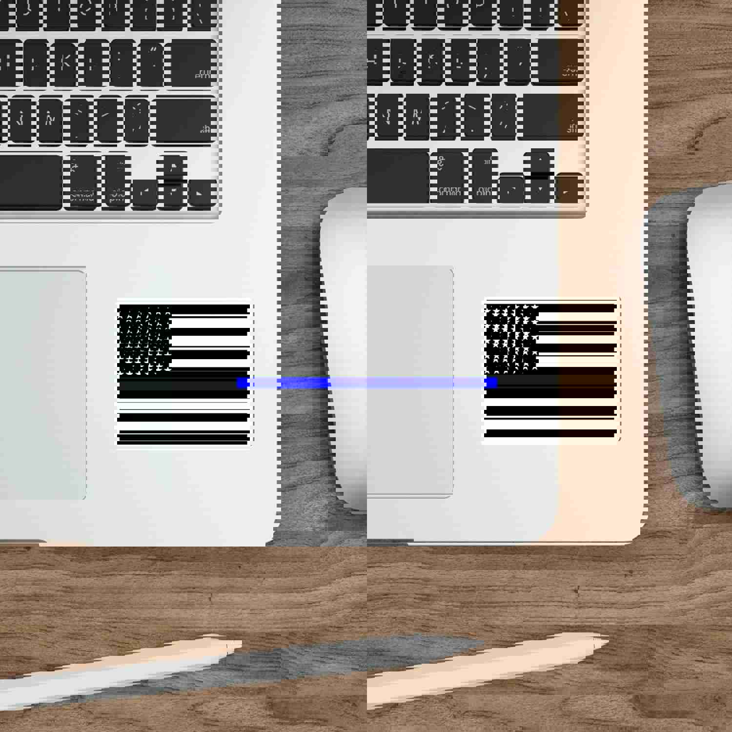 Thin Blue Line Flag Decal - Indoor & Outdoor Vinyl Sticker