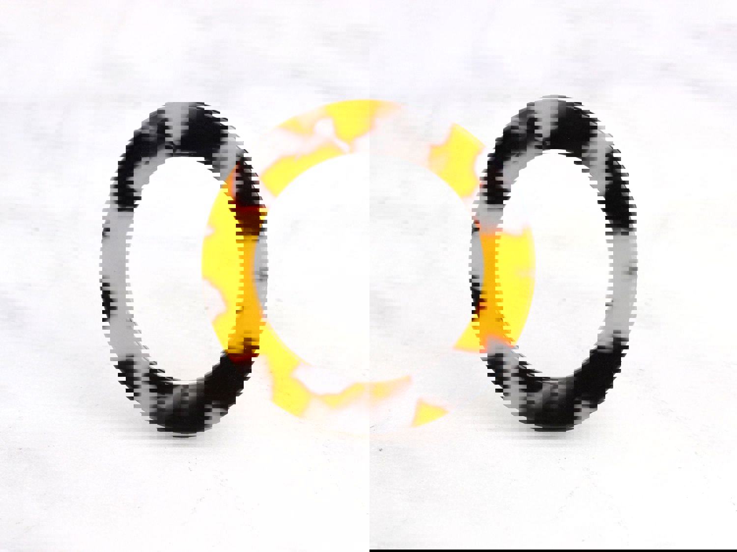 2 Plastic Rings Tortoise Shell, Open Circle Earring Findings Washer Large Flat Circle Loop Link Flat Hoop Earrings Tortoiseshell RG036-38-TT