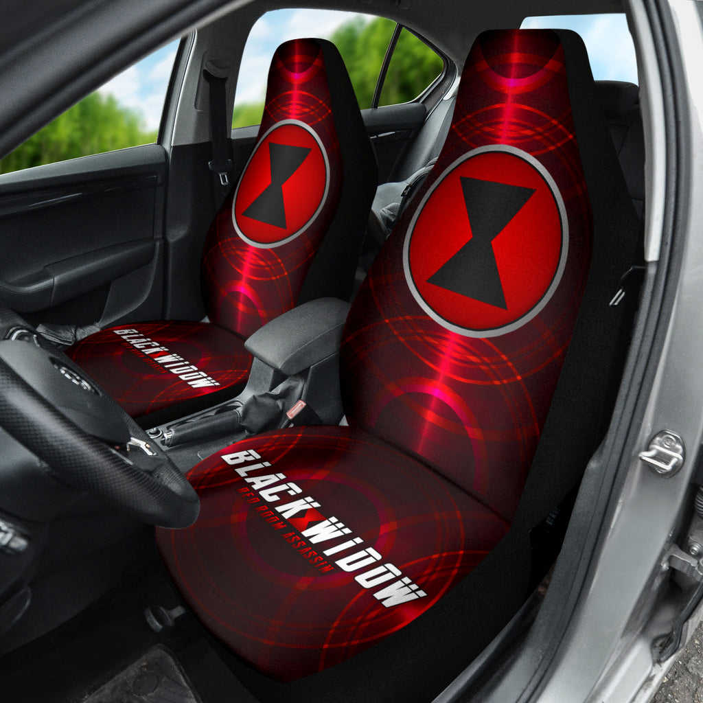 Black Widow Natasha Car Seat Covers - Premium Custom Fit for Cars & SUVs