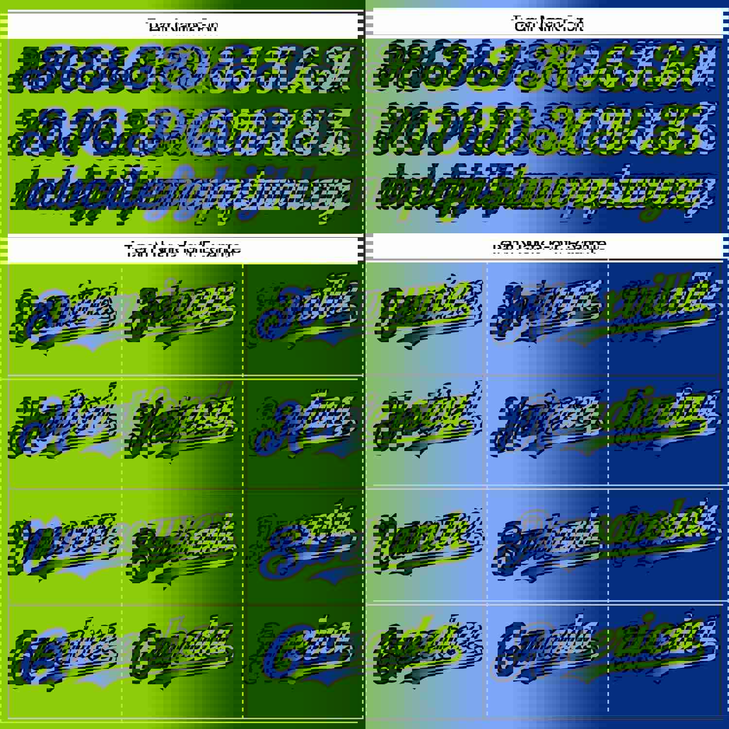 Custom Royal Neon Green-Black Authentic Gradient Fashion Baseball Jersey