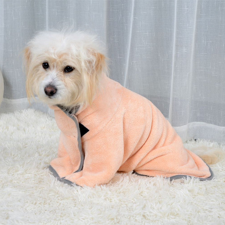 Quick-drying Pet Absorbent Towel Dog Bathrobe for Dogs & Cats