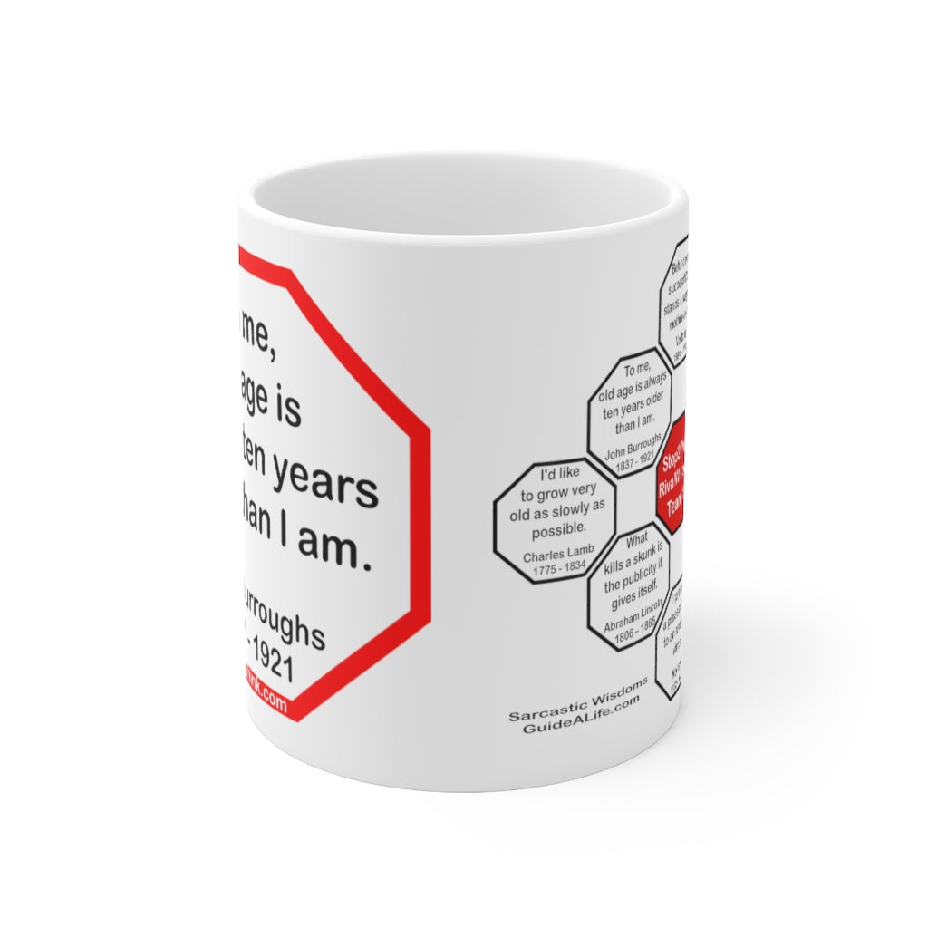 John Burroughs Quote Ceramic Mug - 11oz, Microwave & Dishwasher Safe