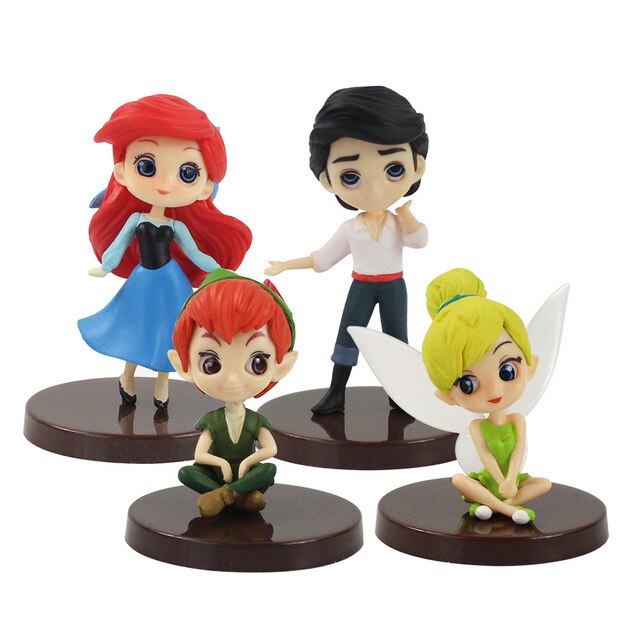 3pcs/set Q Posket Action Figure Snow White Mermaid Rapunzel Jessie Boa Hancock PVC Model Toys Anime Princess Dolls Gift for Kids