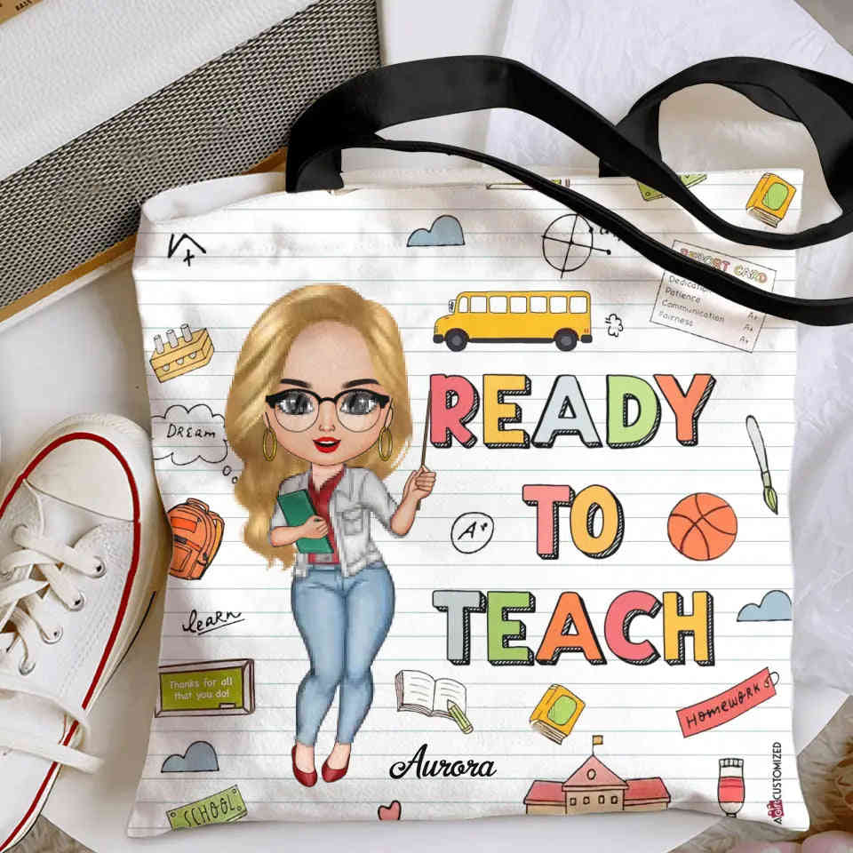 Personalized Custom Tote Bag - Unique Gift for Teachers and Birthdays
