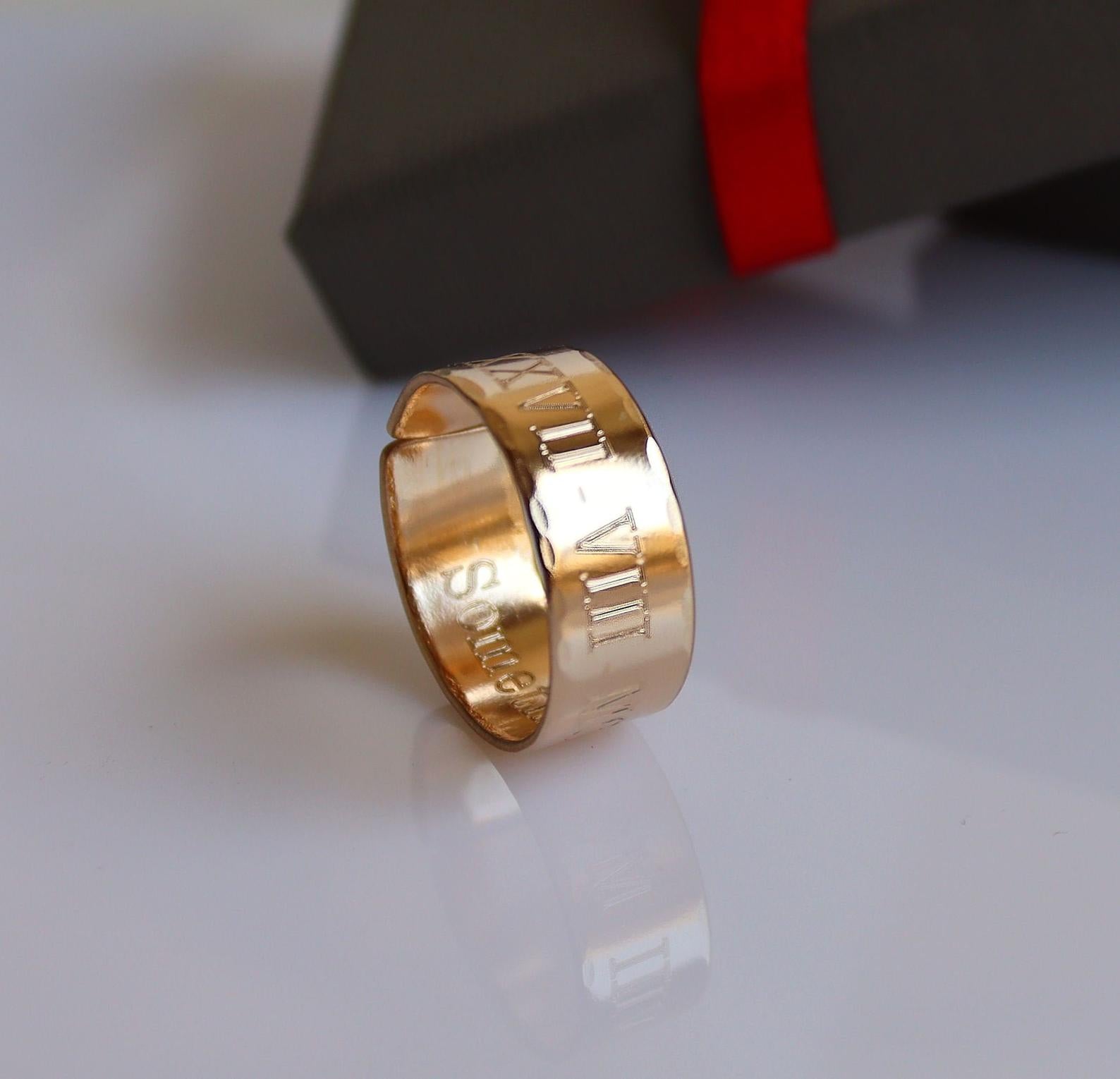 Personalized Handwriting Ring - Romantic Remembrance Gift for Loved Ones