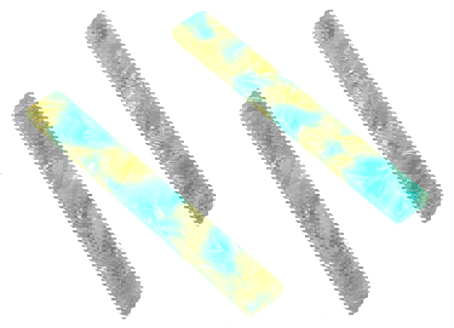 Acrylic Bar Charms - Long Bar Earrings with Rectangle Pendant (59.6x7.8x2.6mm, Mix Color)