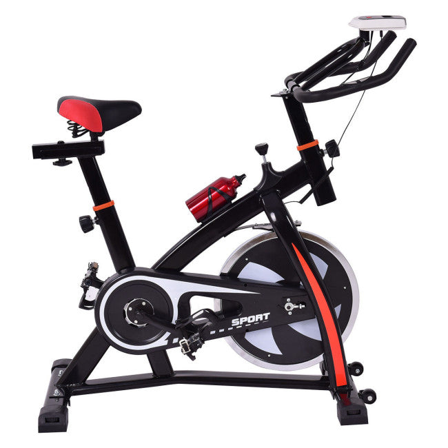 Adjustable Indoor Exercise Cycling Bike Trainer with Electronic Meter